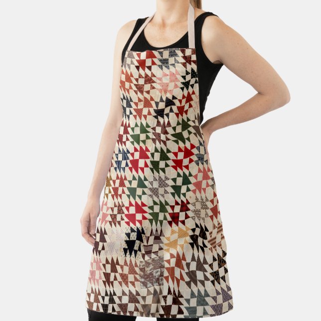 Double X quilt Apron (Insitu)