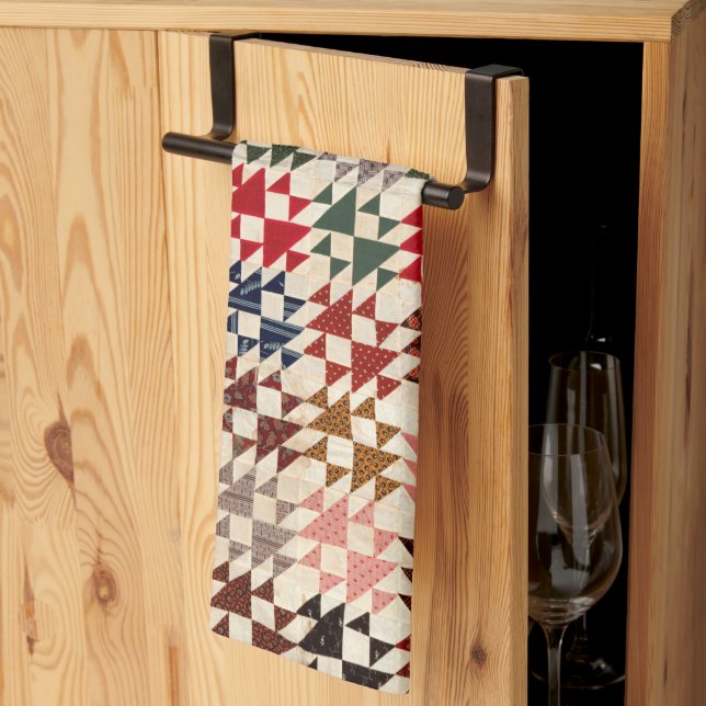Double X quilt Tea Towel (Thirds Fold)