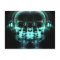 Double X-Ray Skulls with Headphones - Teal