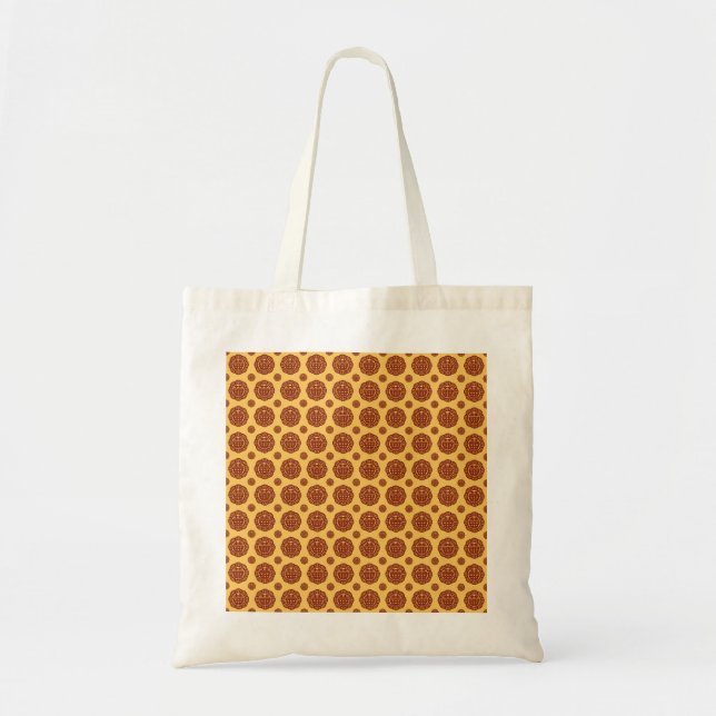 Double Xi Chinese Wedding Pattern Tote Bag (Front)