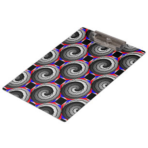 Double Yin Yang Spiral by Kenneth Yoncich Clipboard