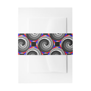 Double Yin Yang Spiral by Kenneth Yoncich Invitation Belly Band