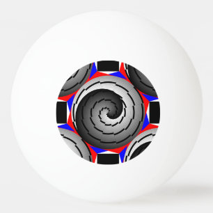 Double Yin Yang Spiral by Kenneth Yoncich Ping Pong Ball