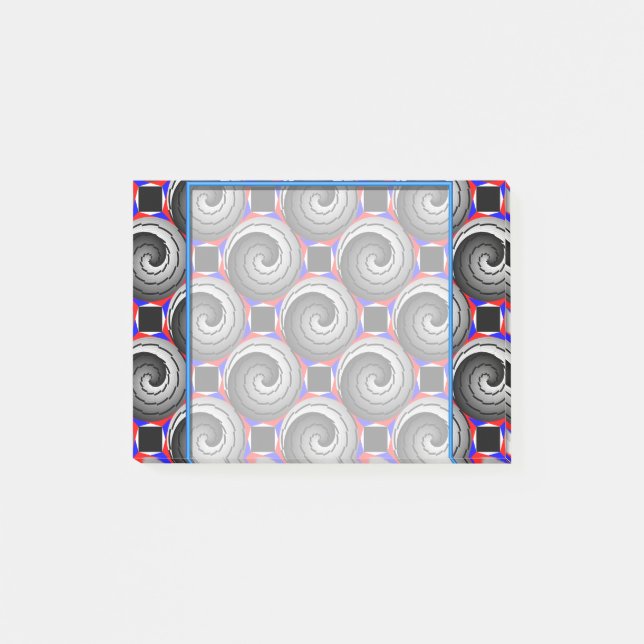 Double Yin Yang Spiral by Kenneth Yoncich Post-it Notes (Front)