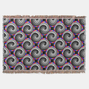Double Yin Yang Spiral by Kenneth Yoncich Throw Blanket