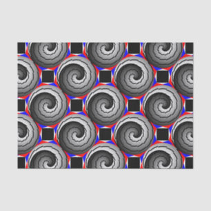 Double Yin Yang Spiral by Kenneth Yoncich Tissue Paper