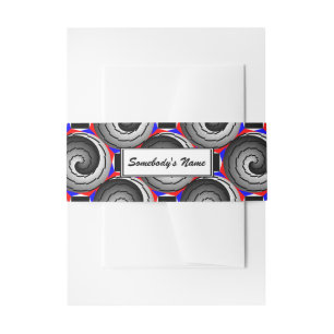 Double Yin Yang Spiral (P) by Kenneth Yoncich Invitation Belly Band