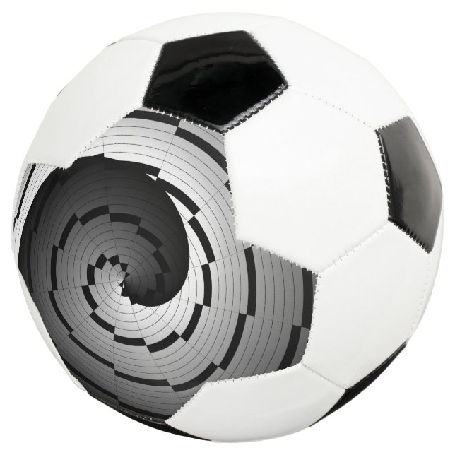 Double Yin Yang Spiral Soccer Ball (Three Quarter)
