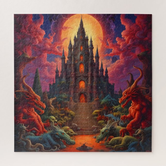 Double Your Dragon Fantasy Final Jigsaw Puzzle (Vertical)