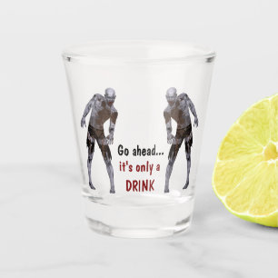 Double Zombie Only a Drink Shot Glass