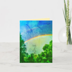 DOUBLERAINBOW VERDE GREETING CARD