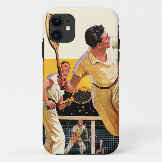 Doubles Tennis Match Case-Mate iPhone Case (Back)