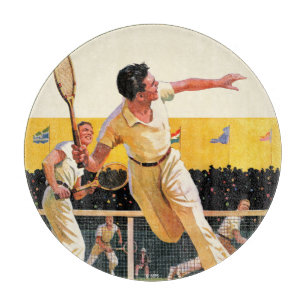 Doubles Tennis Match Cutting Board