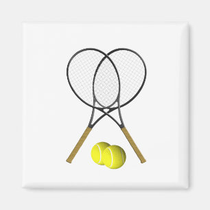 Doubles Tennis Sport Theme Magnet