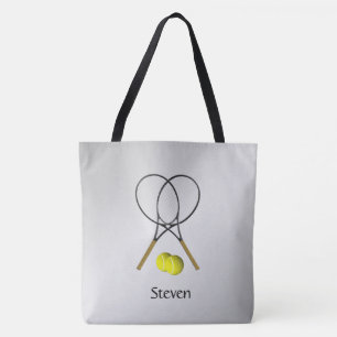 Doubles Tennis Sport Theme Personal Tote Bag