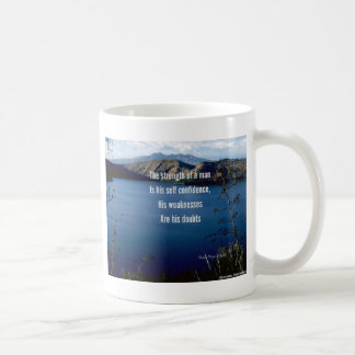 Doubt and self confidence coffee mug