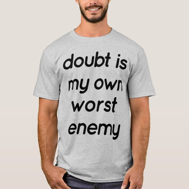 Doubt Men's Basic T-Shirt (Front)