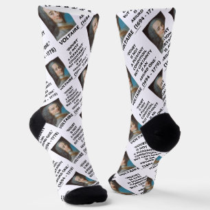 Doubt Not Pleasant Condition Certainty Voltaire Socks