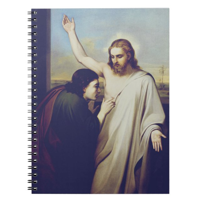 Doubting Saint Thomas by Silvestro Lega Notebook (Front)