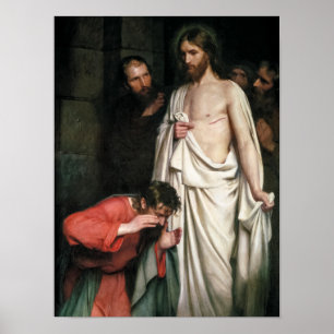 Doubting Thomas by Carl Bloch Poster