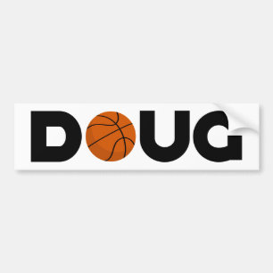 Doug Basketball Bumper Sticker