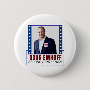 Doug Emhoff for Second Gentleman 6 Cm Round Badge