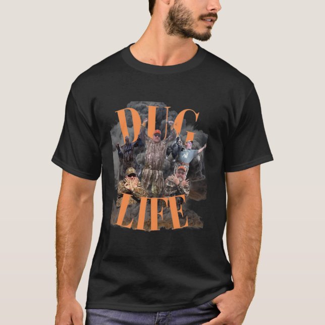 Doug Hall Hunting Dug Life tribute Long Sleeve T S T-Shirt (Front)