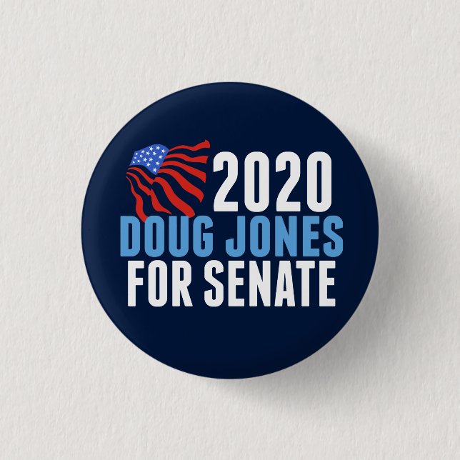 Doug Jones for Senate 3 Cm Round Badge (Front)