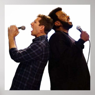 Doug Judy and Jake Peralta Brooklyn 99 Karaoke Poster