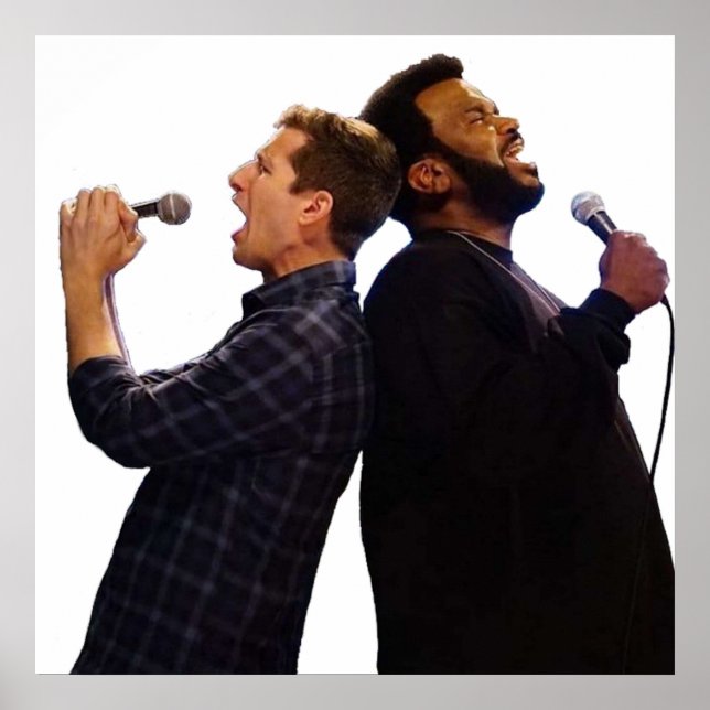 Doug Judy and Jake Peralta Brooklyn 99 Karaoke Poster (Front)