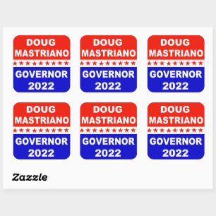 Doug Mastriano Governor Pennsylvania Square Sticker