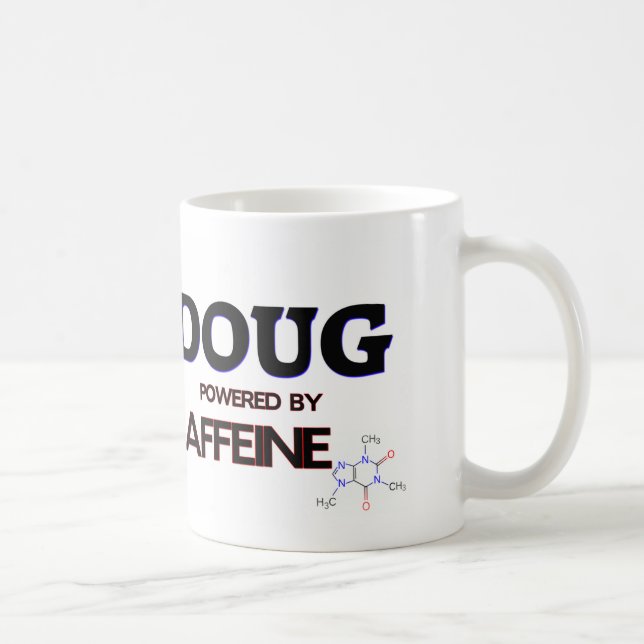 Doug Powered by Caffeine Coffee Mug (Right)