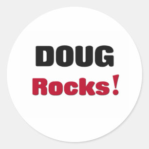 Doug Rocks Classic Round Sticker