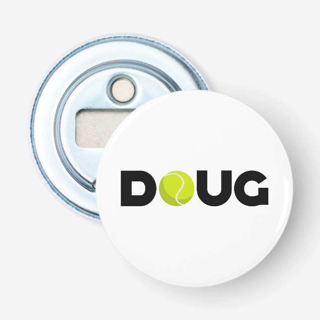 Doug Tennis Bottle Opener (Front)