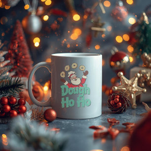 Dough Ho Ho – Funny Christmas Doughnut Pun  Coffee Mug
