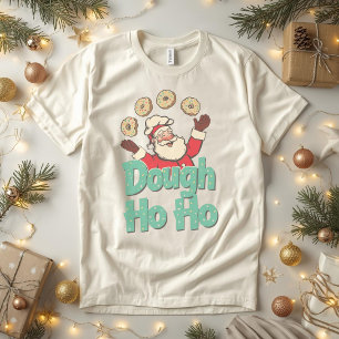 Dough Ho Ho – Funny Christmas Doughnut Pun Tri-Blend Shirt