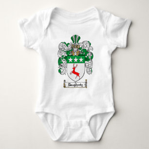 DOUGHERTY FAMILY CREST - DOUGHERTY COAT OF ARMS BABY BODYSUIT