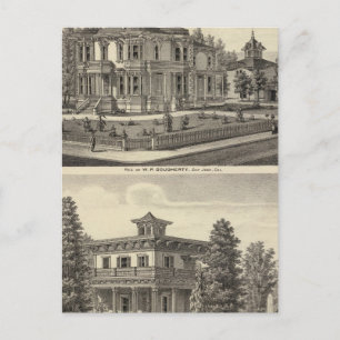 Dougherty, Murphy residences Postcard