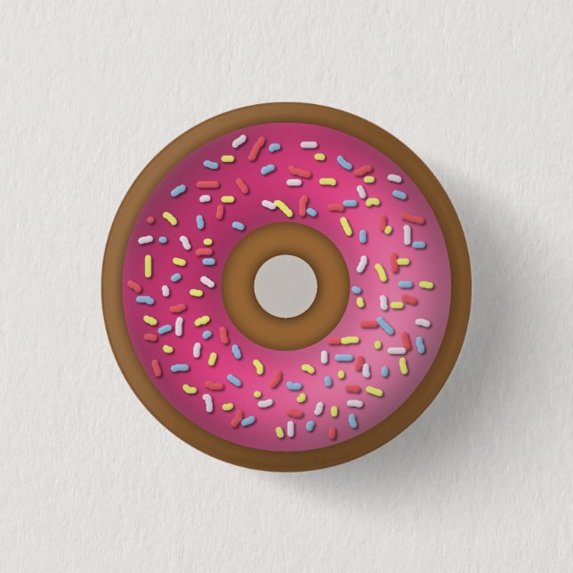 Doughnut 3 Cm Round Badge (Front)