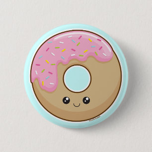 Doughnut 6 Cm Round Badge