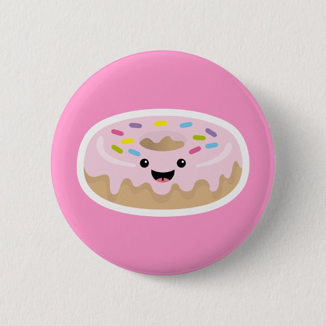 Doughnut 6 Cm Round Badge (Front)
