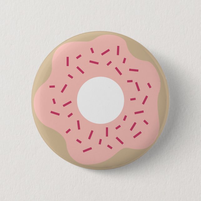 Doughnut 6 Cm Round Badge (Front)