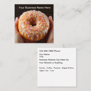 Doughnut And Coffee Shop Business Cards