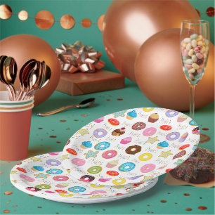 Doughnut and Cupcakes Paper Plate