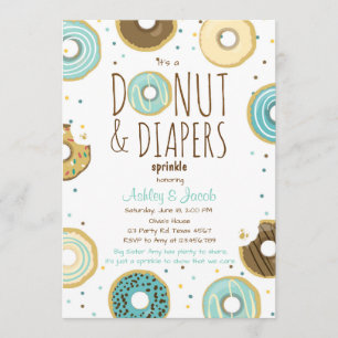 Doughnut and Diapers Sprinkle invite Boy Coed show