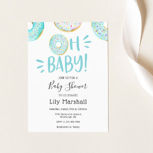 Doughnut Baby Shower Invitation