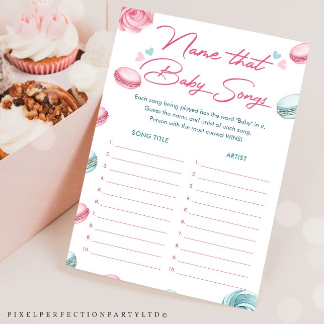 Doughnut Baby Shower Name That Baby Songs Game Car Invitation (Creator Uploaded)