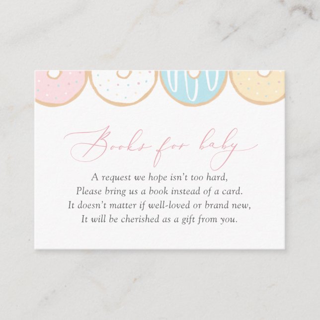 Doughnut Baby Sprinkle Books for Baby Enclosure Card (Front)