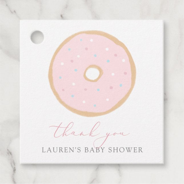 Doughnut Baby Sprinkle Favour Tags (Front)