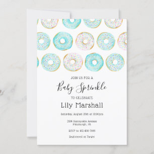 Doughnut Baby Sprinkle Invitation